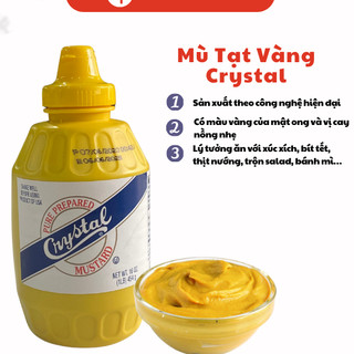 Mù tạt vàng Crystal (454g)