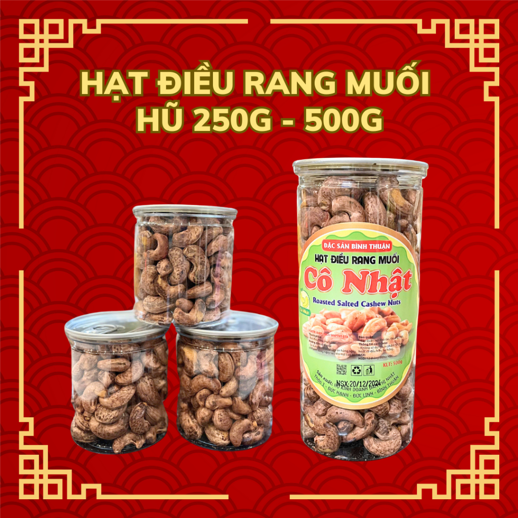 HẠT ĐIỀU LỤA RANG MUỐI LOẠI 1 -  500gr