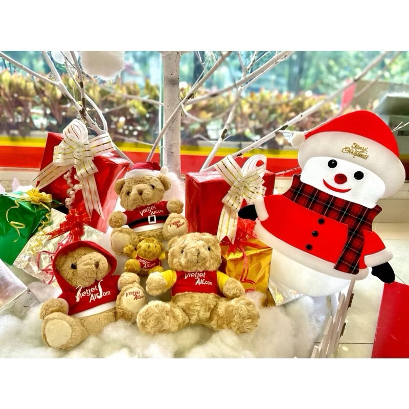 Gấu bông Vietjet - Gấu bông tết - Quà tặng bé