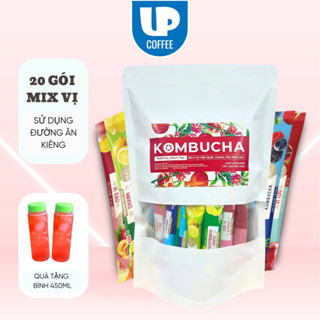 Túi Zip 20 Gói Trà Kombucha Giàu Lợi Khuẩn, Detox, Làm Đẹp, Hỗ Trợ Giảm Cân, Không Đường