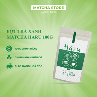 Bột matcha haru 100g, matcha haru nhập khẩu Nhật Bản pha matcha latte