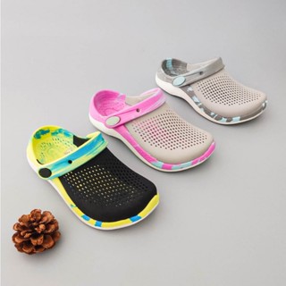 Dép sục literide 360 cho bé gái bé trai tặng jibbitz charm 3D dầy đẹp, dép literide trẻ em cao cấp camo loang