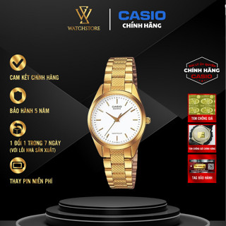 Đồng Hồ Nữ Casio Tay Bé LTP-1274G-7ADF Mạ Vàng Kim Vàng Kính Khoáng 22mm Dây Kim Loại Không Gỉ Chính Hãng - WATCHSTORE