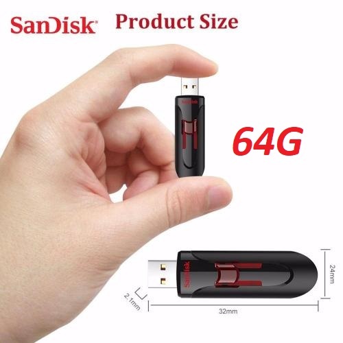 USB 128GB 64GB 32GB Sandisk Cruzer Glide CZ600 bảo hành 5 năm chính hãng