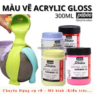 [ Sugi Art Shop ] Màu Vẽ Acrylic Pebeo 300ml , Vẽ trên nhiều chất liệu , vẽ lên nhựa , vải , gốm