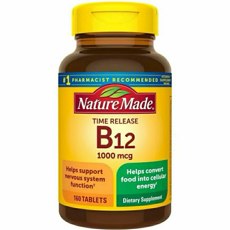 Viên bổ sung vitamin B12 Nature Made 1000mcg của Mỹ
