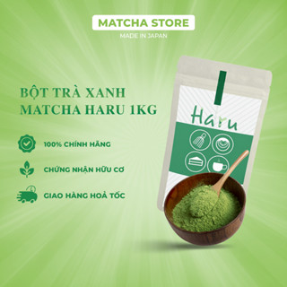Bột matcha haru 1kg, bột matcha haru nhập khẩu Nhật Bản