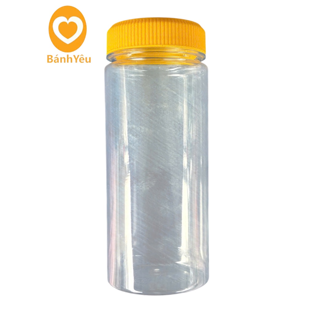 Hũ tròn CS500 cao nắp Vàng 600ml - Hũ nhựa đựng thực phẩm, bánh kẹo, mứt khô ngày Tết - BB223