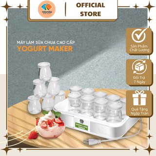 MÁY LÀM SỮA CHUA NGON TẠI NHÀ GREEN LINE TẶNG KÈM 15 CỐC THỦY TINH