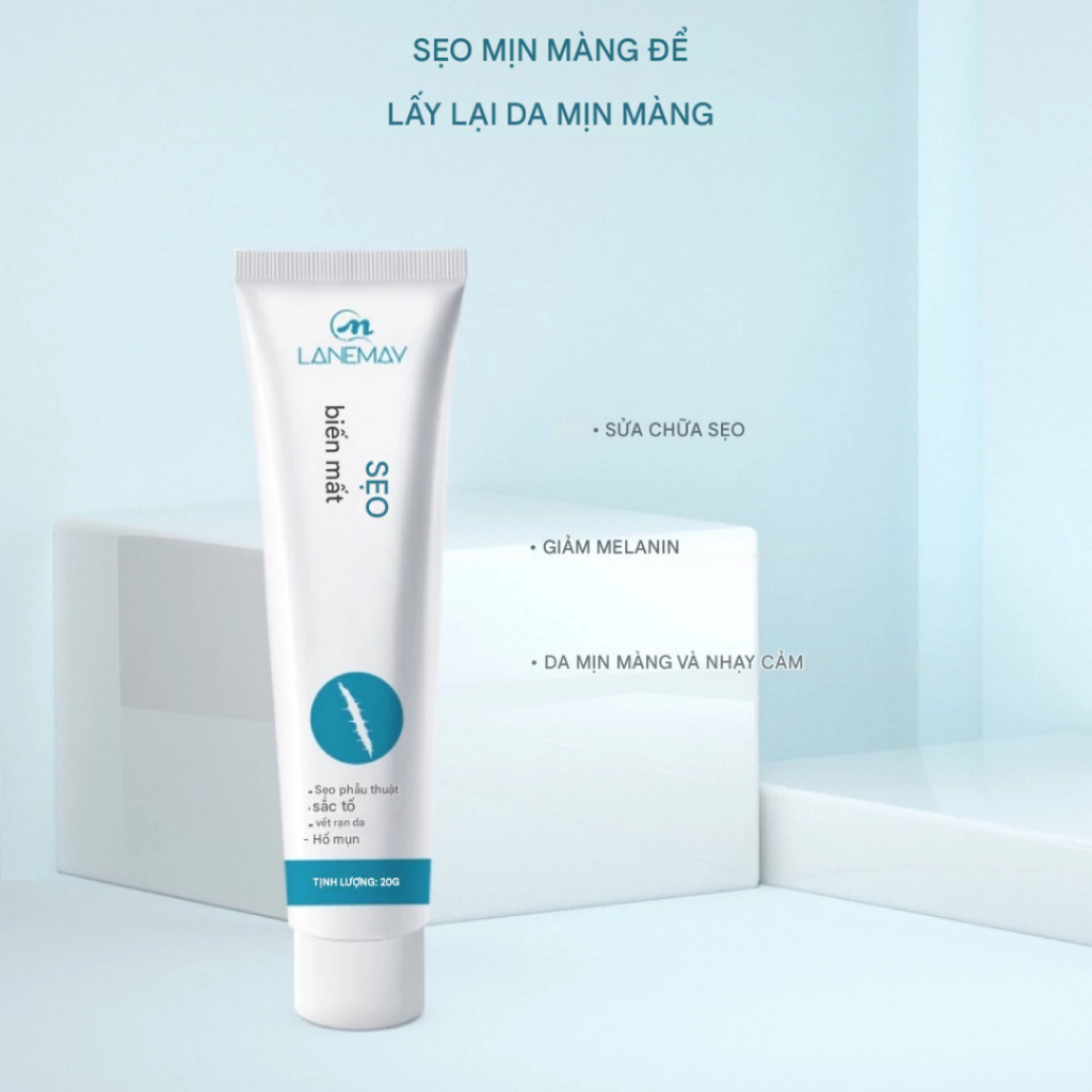 Kem mờ sẹo mờ thâm SCAR DISAPPEARS - Kem bôi giúp cải thiện mọi sẹo trên da, sẹo phẩu thuật, sẹo sau sinh - QUINN