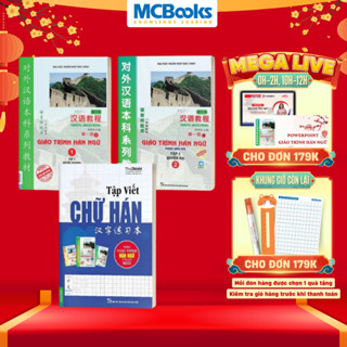 Sách - Combo Giáo Trình Hán Ngữ Tập 1 (Thượng Và Hạ) Và Tập Viết Chữ Hán Theo Giáo Trình