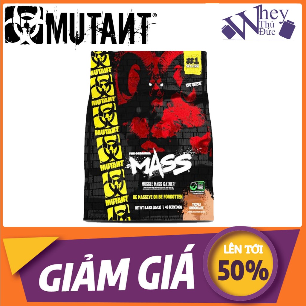 Mutant Mass 15LBS 6,8kg 105 lần dùng - Sữa tăng cân tăng cơ bổ sung protein