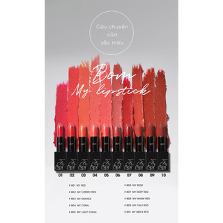 Son Lì B.O.M My Lipstick 3.5g Hasaki Sản Phẩm Chính Hãng
