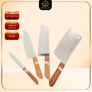 Bộ dao thái làm bếp kiwi đa năng 4 món, dao thái thịt siêu sắc bén tiện dụng - Bếp Của Hà