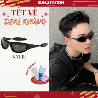 Kính mát nam nữ thời trang ngầu SUN STATION, Kính y2k phong cách hiphop hot trend đeo đi chơi, đi biển, chụp ảnh - KYLIE