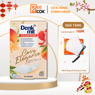 Giấy thơm quần áo Denkmit - dùng cho máy sấy, tủ quần áo, giày 36 tờ