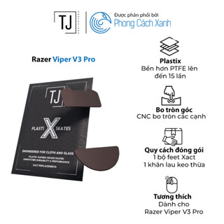 Feet chuột TJ Exclusive PlastiX Xact Skates - Razer Viper V3 Pro - Hàng Chính Hãng