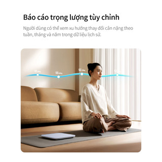 Cân điện tử sức khỏe XM Mijia Scale S200, theo dõi cân nặng, BMI