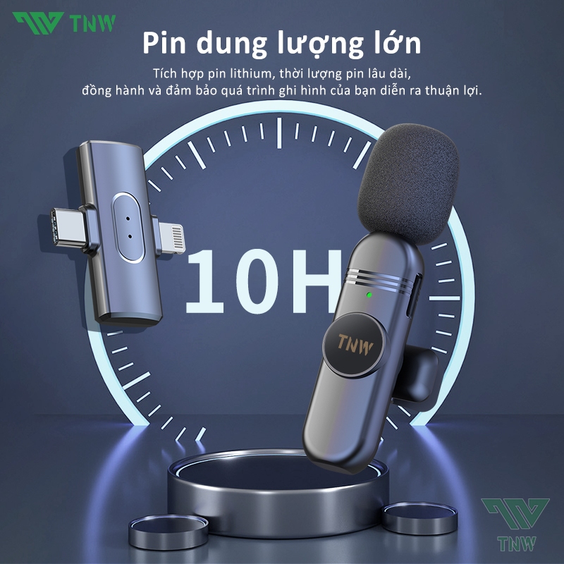 TNW W16/W17 Vlog Micro Lavalier Không Dây Cài Áo Khử Tiếng Ồn,Livestreamm Quay Video Cho Điện Thoại | BigBuy360 - bigbuy360.vn