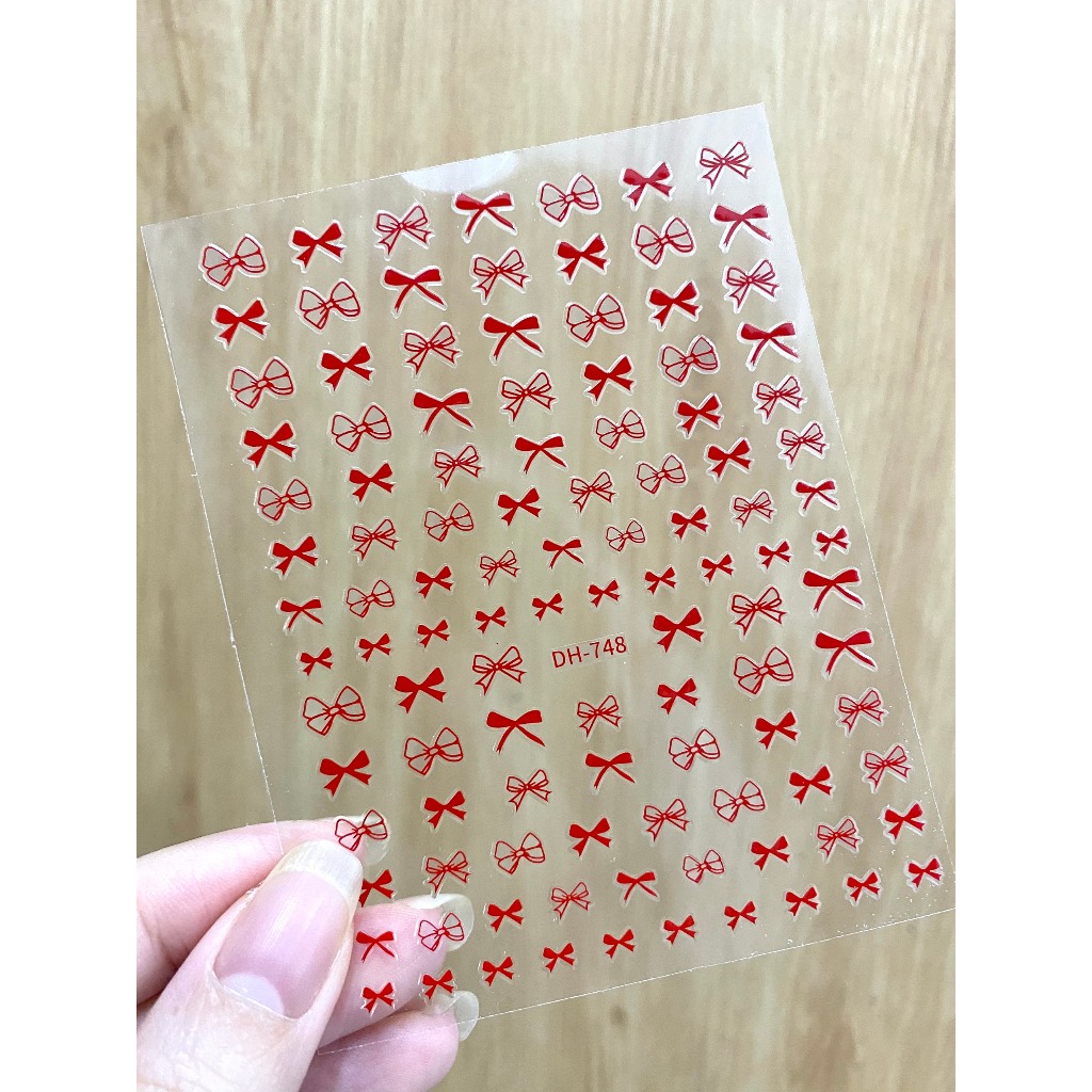 Sticker Nơ Dán Móng Mẫu Mới 2025