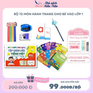 Sách - Bộ sách 72 món tập viết tập tô chữ đánh vần cho bé 4 5 tuổi chuẩn bị vào lớp 1