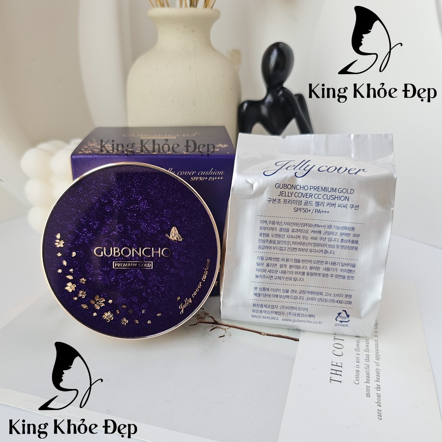Phấn Nước Guboncho Premium Gold Jelly Cover CC Cushion SPF/50+++