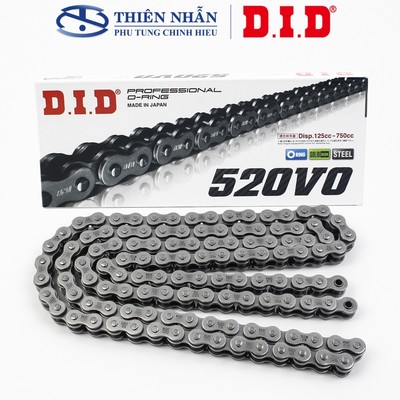 Sên moto DID 520VO-120ZB O-Ring Steel (125cc-750cc) - Made in Japan