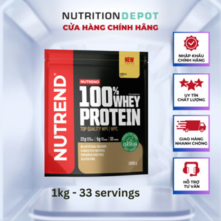 Sữa tăng cơ Whey Protein Nutrend 100% (Túi 1kg x 33 lần dùng) - Nutrition Depot Vietnam