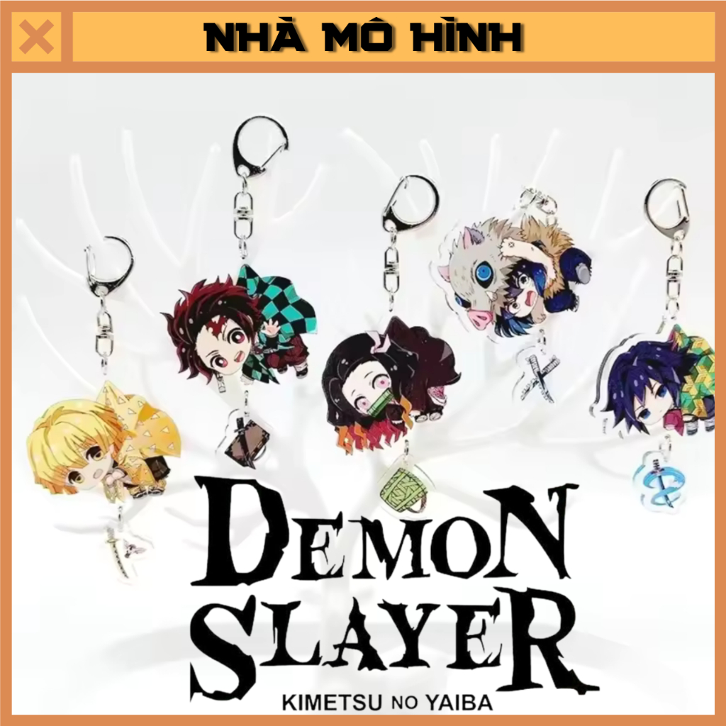 Móc khóa Tanjiro Nezuko Inosuke Zenitsu Giyuu Shinobu Muichiro Kimetsu No Yaiba