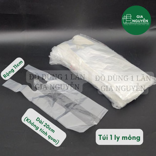1KG Túi Nilon Loại Dày, Loại Mỏng Đựng Trà Sữa, Cà Phê, Nước Mía, Nước Dừa,...