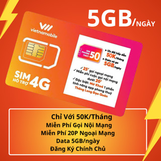 Sim 4G Vietnamobile (KHÔNG TẠO TK, KHÔNG FREE THÁNG ĐẦU), Sim Đầu 09,Check sóng trước mua, Sim ĐK chính chủ