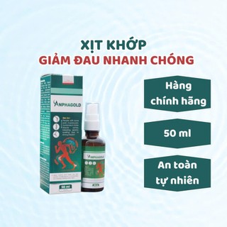 Chai Xịt Giảm Nhanh Đau Nhức Xương Khớp - Tinh dầu thảo dược Anpha Gold Chính Hãng 