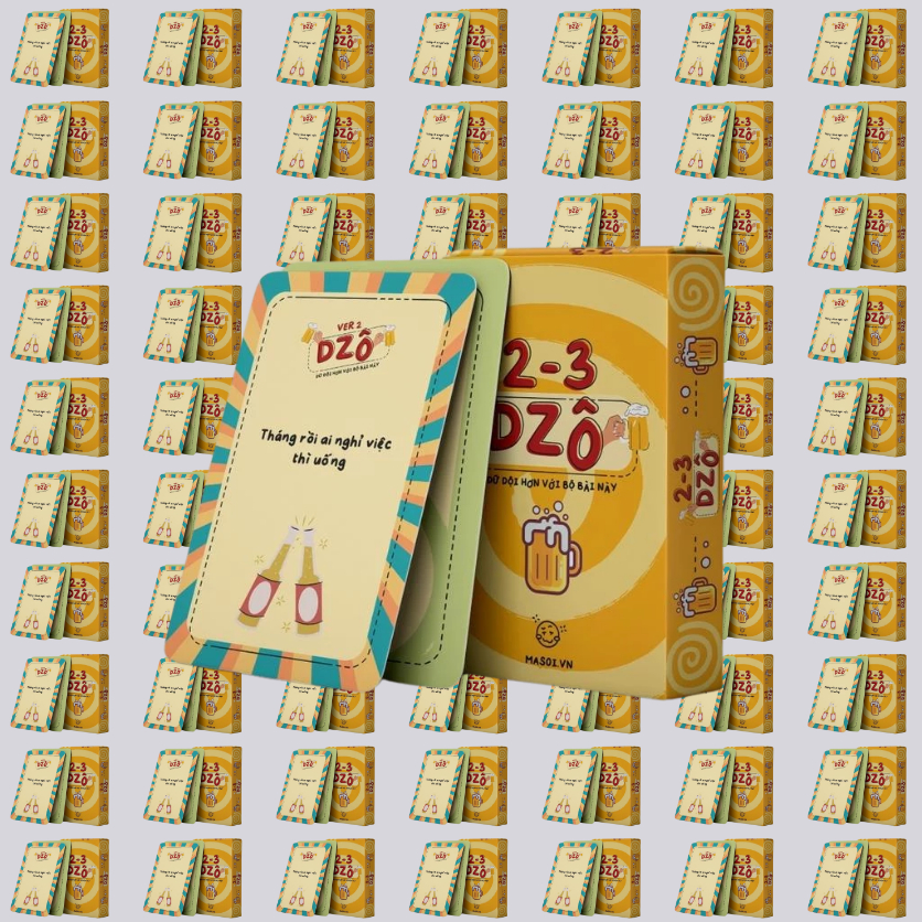 10 Bộ Trò Chơi 2-3 Dzô ver 2 bộ bài nhậu độc đáo thích hợp với các buổi nhậu, buổi tụ họp