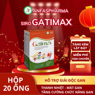  Siro Uống Bổ Gan Gatimax Hộp 20 Ống 10ml Giúp Thanh Nhiệt Giải Độc Mát Gan Bảo Vệ Tế Bào Gan – Anfas 