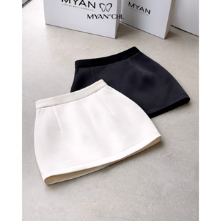 MYAN DESIGN Chân Váy Tafta Lụa Dáng Chữ A Ngắn Thời Trang Thanh Lịch VFW241114