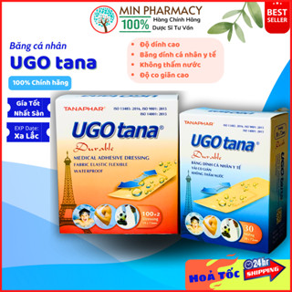 Băng Dính Cá Nhân Y Tế UGOTANA Đã Tiệt Trùng 1.9 x 7.2 cm Hộp 102 miếng - Minpharmacy