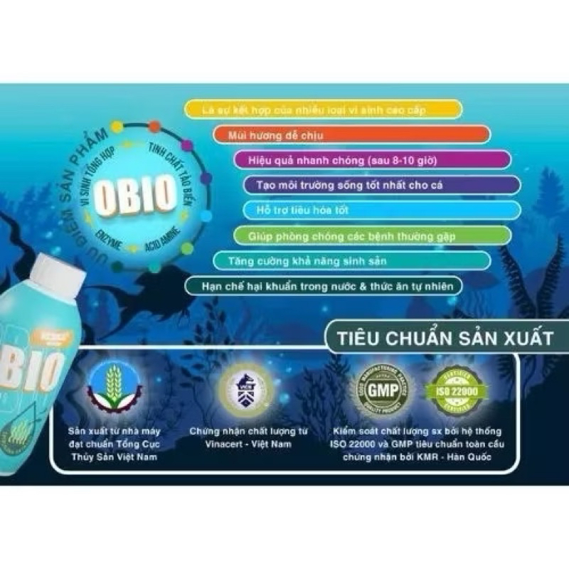 Men tiêu hoá + vi sinh làm trong nước cá cảnh giúp tiêu hoá tốt mau lớn, body, màu đẹp KOIKA OBIO