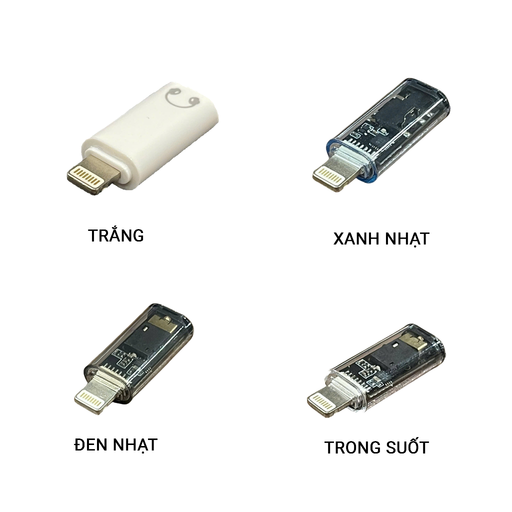 Đầu đổi Ai Phôn -> 3.5mm audio 4 màu 3.5F/LM