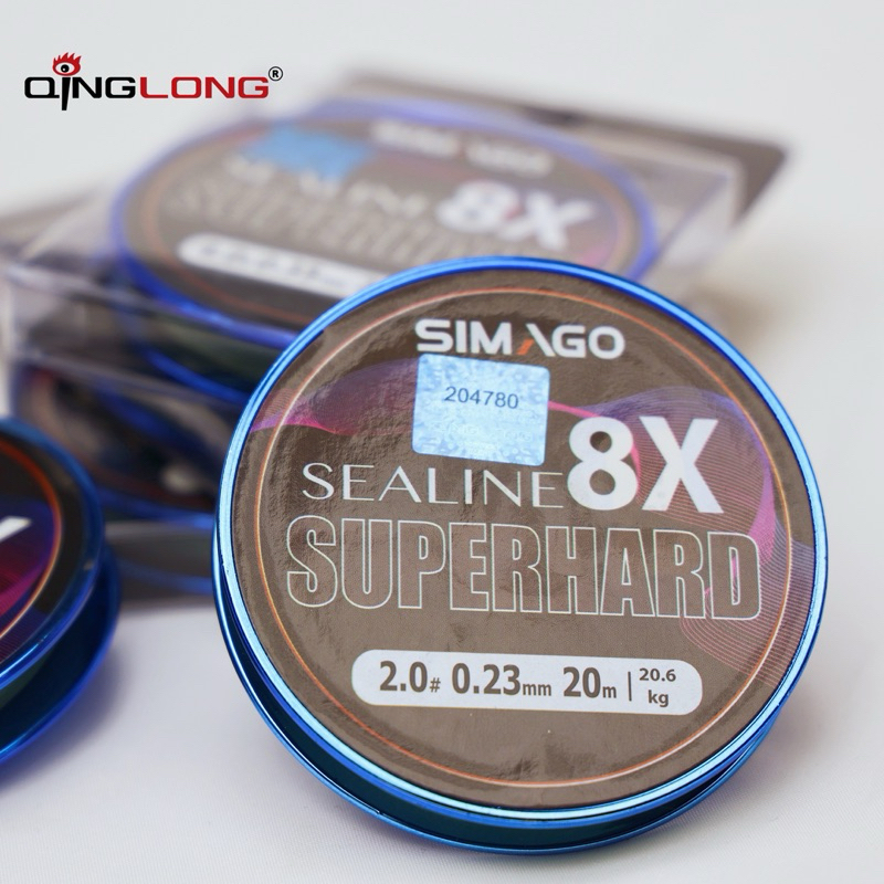 Dù câu cá, dây câu cá, thẻo dù Simago 20m 8X siêu bền( không lõi)