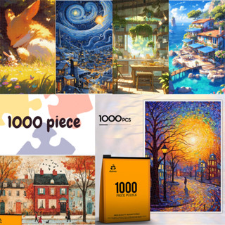 Bộ xếp hình 1000 miếng 75x50 cm, đồ chơi tranh ghép hình 1000 mảnh dành cho người lớn và trẻ em Jigsaw puzzle 1000 piece