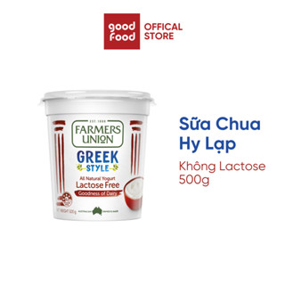 Sữa Chua Hy Lạp Greek Yogurt không chứa lactose, ít đường Farmers Union 500g - 1 hũ
