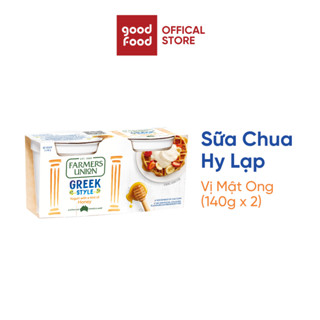 Sữa Chua Hy Lạp Greek Yogurt Farmers Union vị mật ong 140g - 2 hộp