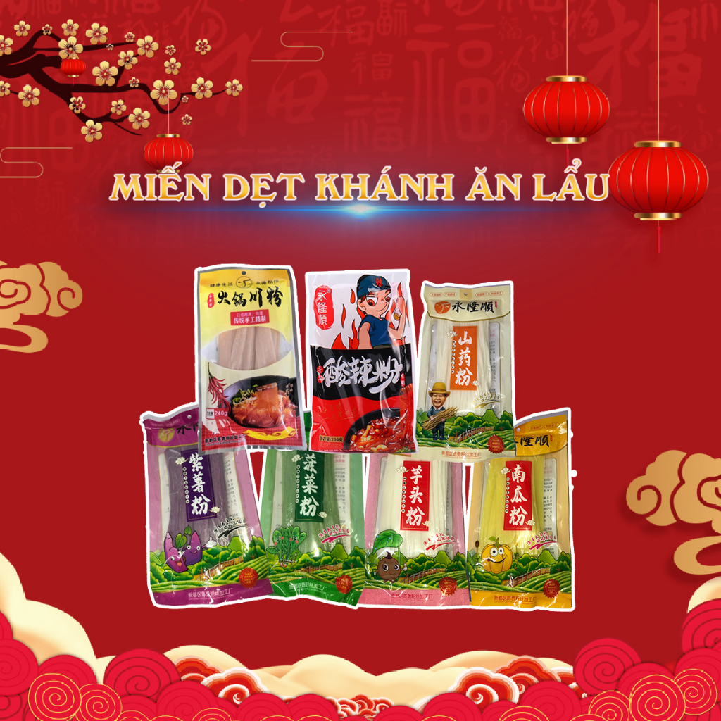 Miến dẹt trùng khánh nhúng lẩu chuẩn vị lẩu haidilao date mới giao ngay trong 2h