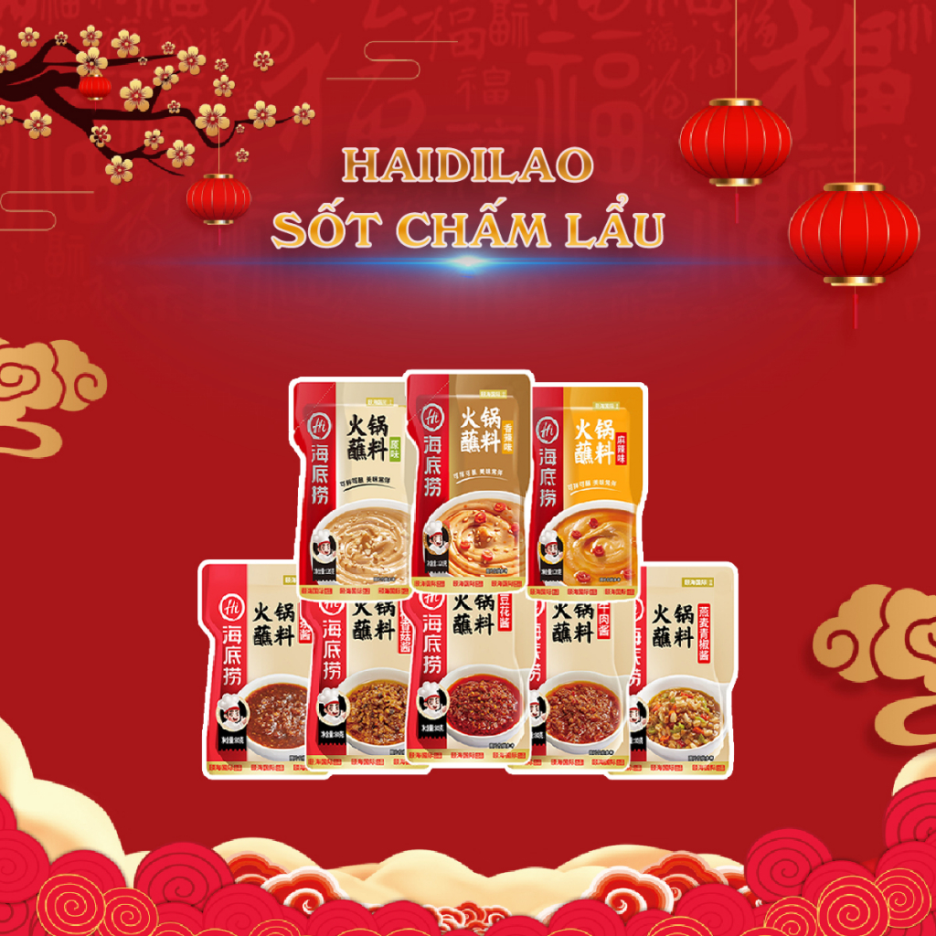 Sốt chấm lẩu haidilao Số chấm đậu phộng có sẵn nhiều vị date mới giao ngay trong 2h