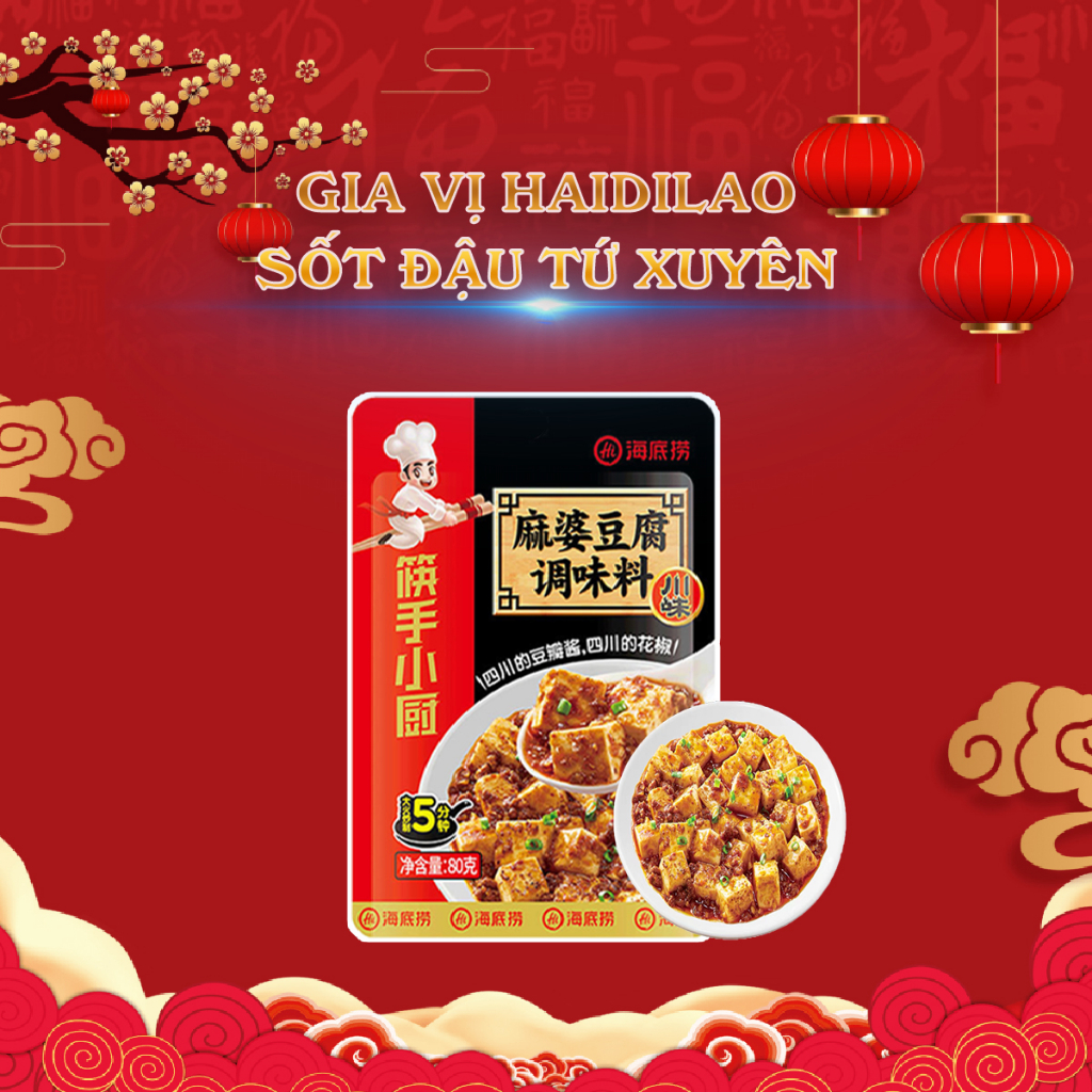 Sốt đậu phụ tứ xuyên Haidilao – Gia vị nấu đậu phụ cay Haidilao chuẩn vị