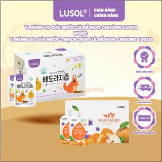 Nước Ép Lê, Quýt & Lê, Rễ Hoa Chuông LUSOL (Thùng 10 gói) Hàng Nội Địa Hàn - Cho bé từ 6 tháng tuổi