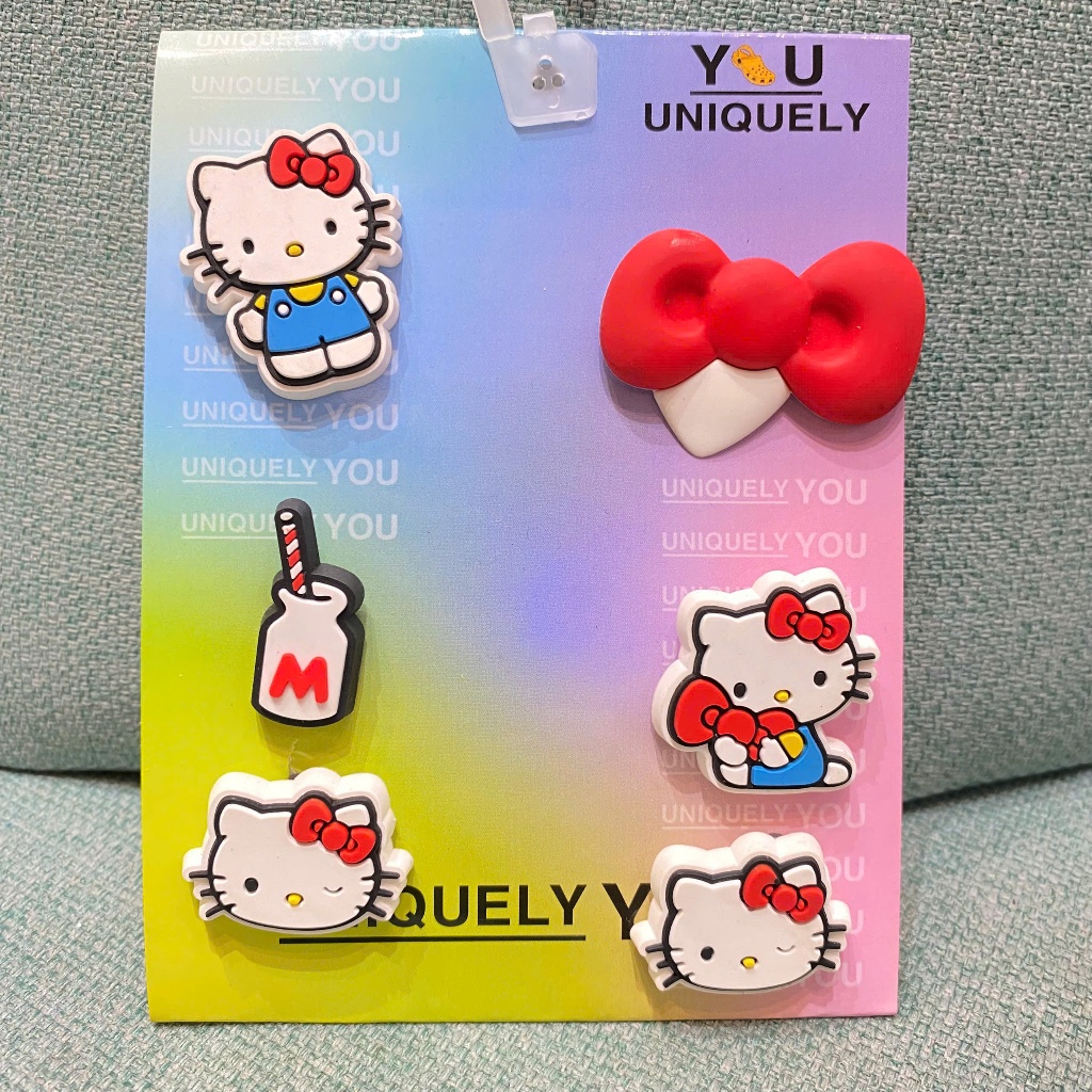 Set jibbitz charms 3D xịn cao cấp trang trí gắn dép, Charms xịn gắn dép sục - Nhà Cá Sấu Đà Nẵng