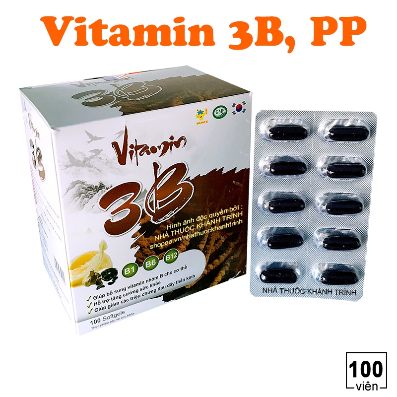 (100 viên) Vitamin 3B , 100 viên nang mềm