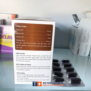 (100 viên) Vitamin 3B , 100 viên nang mềm