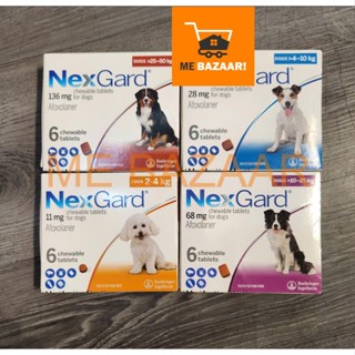 [CHÍNH HÃNG] Viên Nhai NEXGARD Diệt Ve Rận, Ghẻ, Bọ Chét Cho Chó